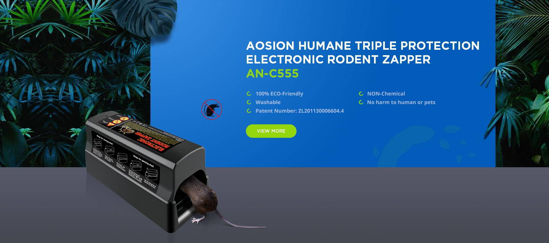 AOSION Humane Triple Protection Electronic Rodent Zapper